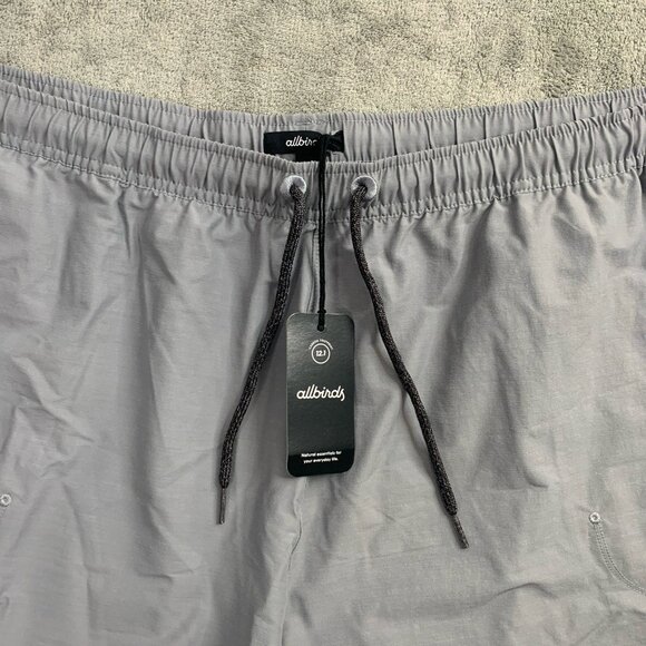 Allbirds Natural Run Shorts Mens XXXL Gray Lightweight Drawstring Merino Workout - Picture 5 of 11